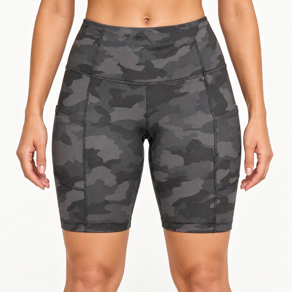 Lululemon Fast and Free High Rise Shorts 8 Heritage 365 Camo Deep Coal Multi 6